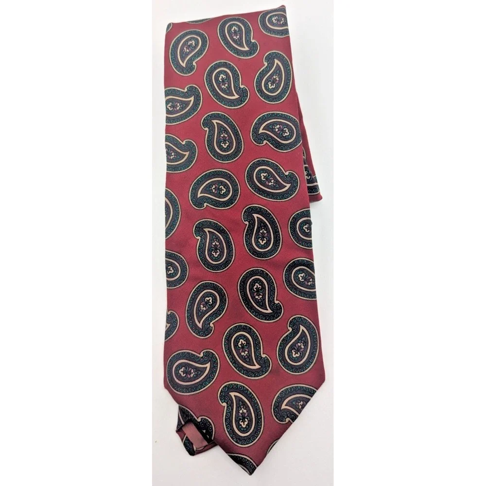 Vintage EUC Bert Pulitzer Paisley Silk Tie Men's USA Made Necktie